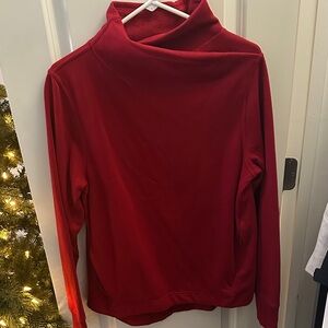 Athleta Rich Red Cowl Neck Sweater